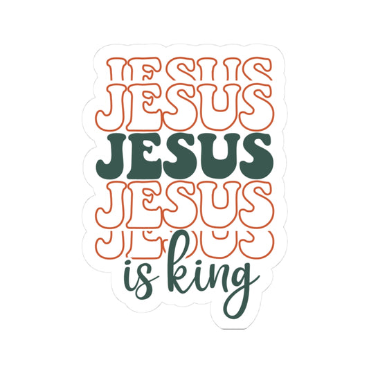 Jesus is King Sticker