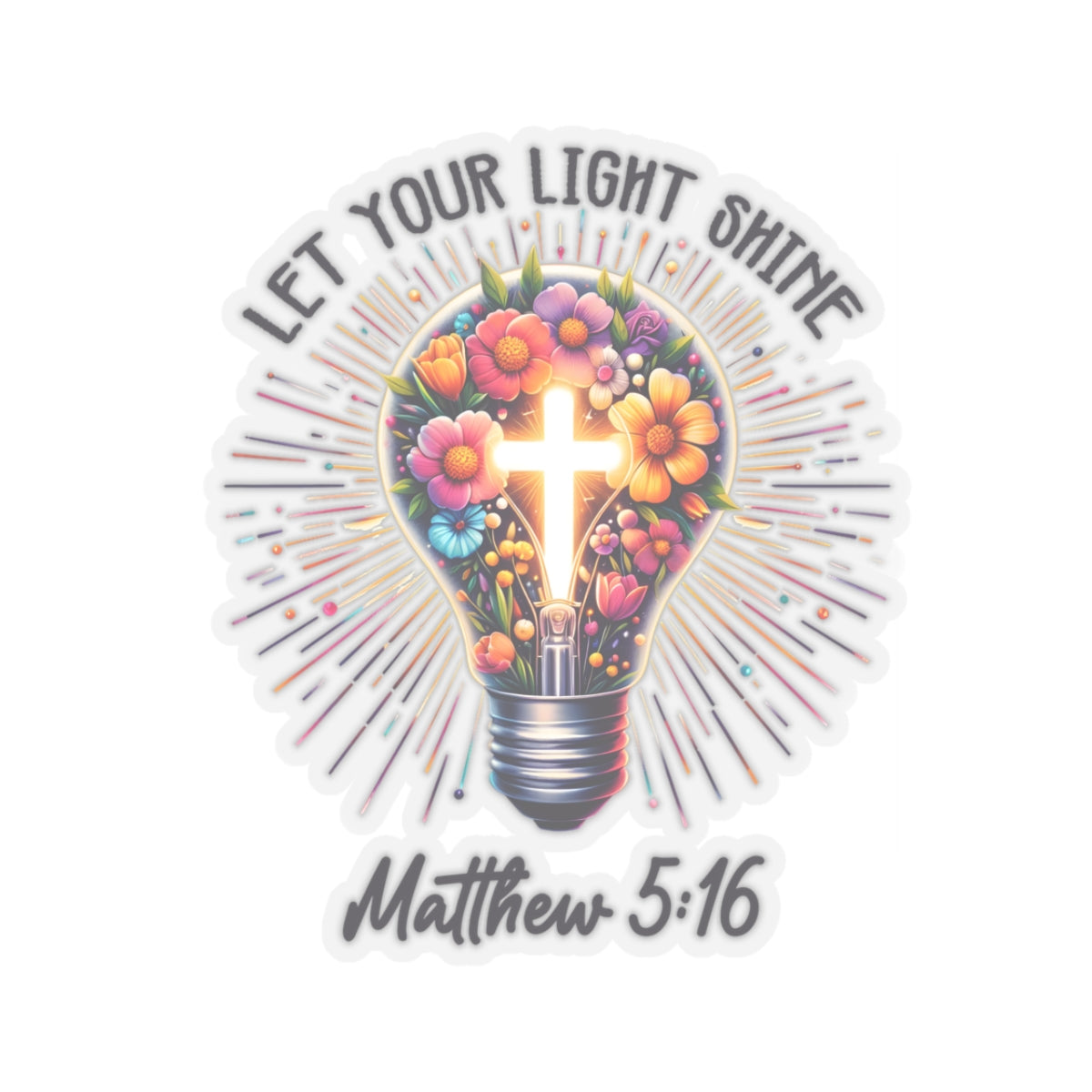 Let Your Light Shine Sticker