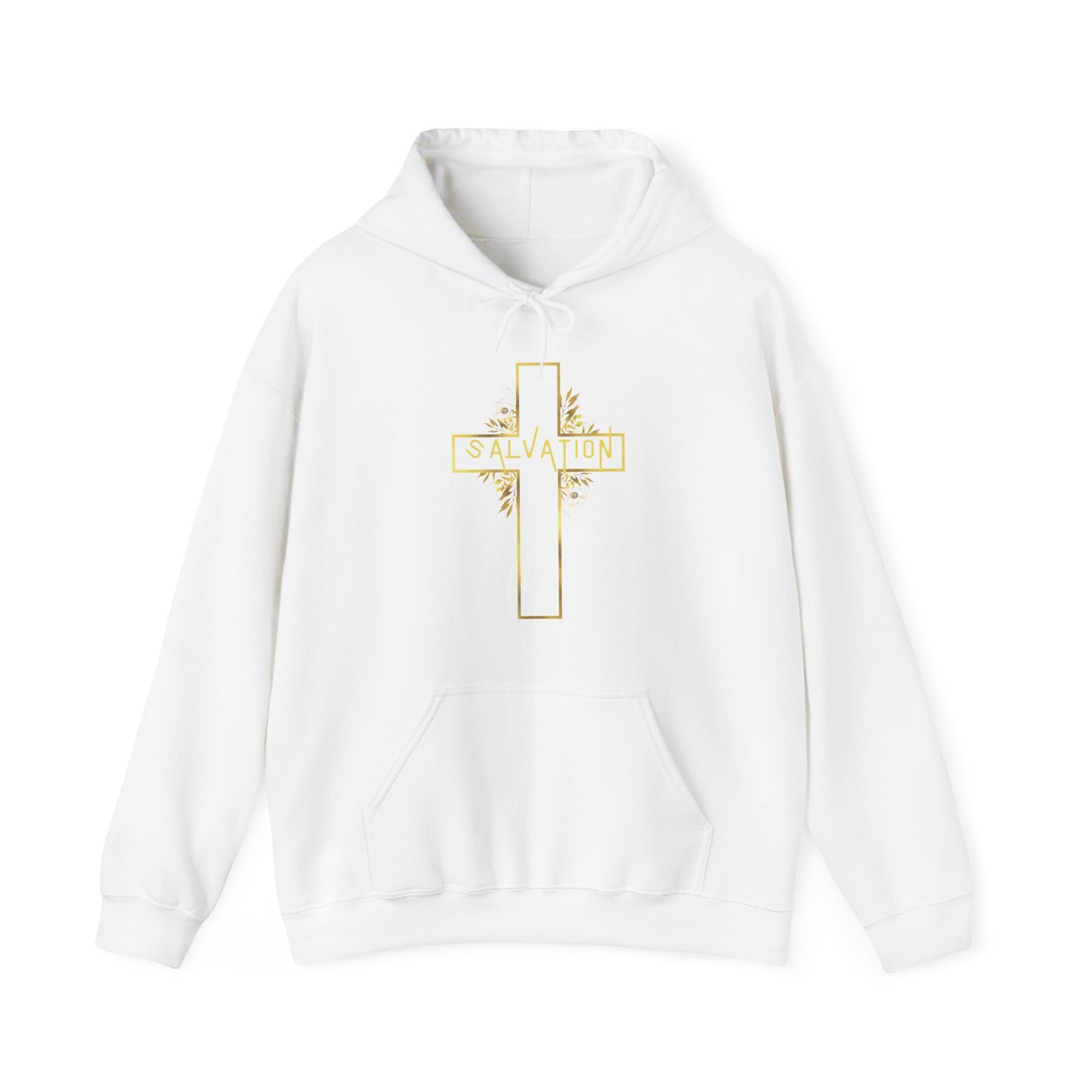 Salvation- Gold Cross Hoodie