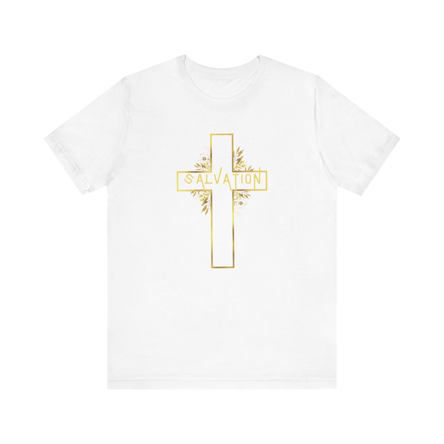 Salvation- Gold Cross T-Shirt