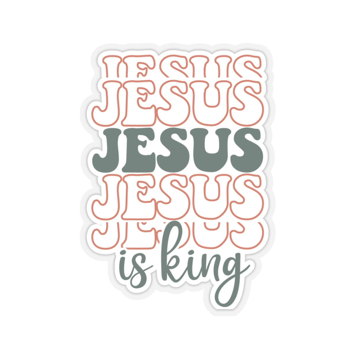 Jesus is King Sticker