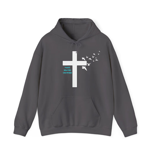 Make Heaven Crowded Cross Hoodie