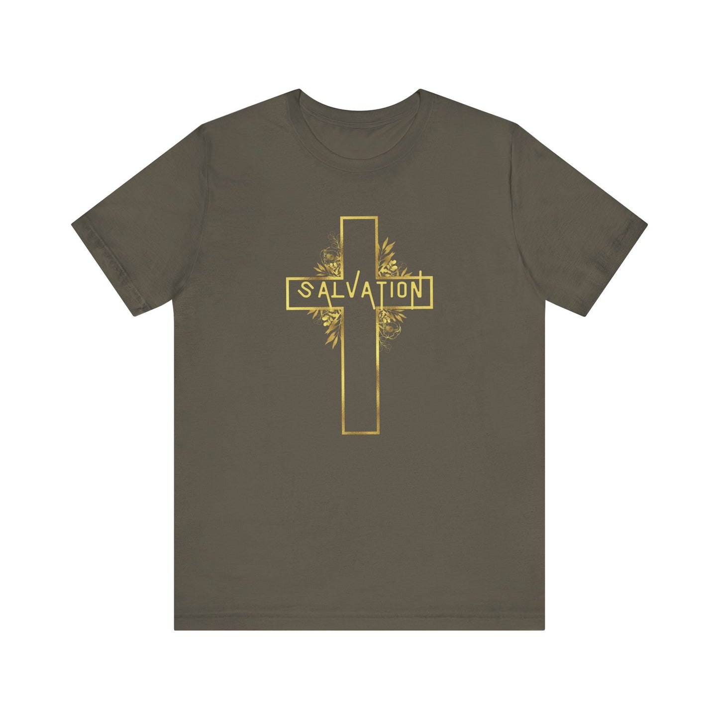 Salvation- Gold Cross T-Shirt