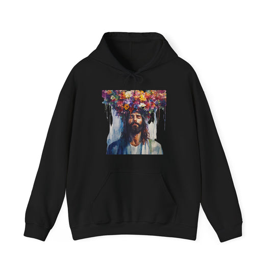 Flower Crown Jesus Hoodie
