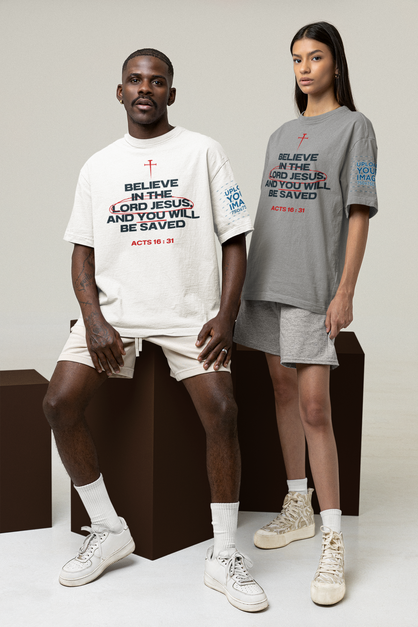 Believe in the Lord Jesus- Act 16:31 T-Shirt