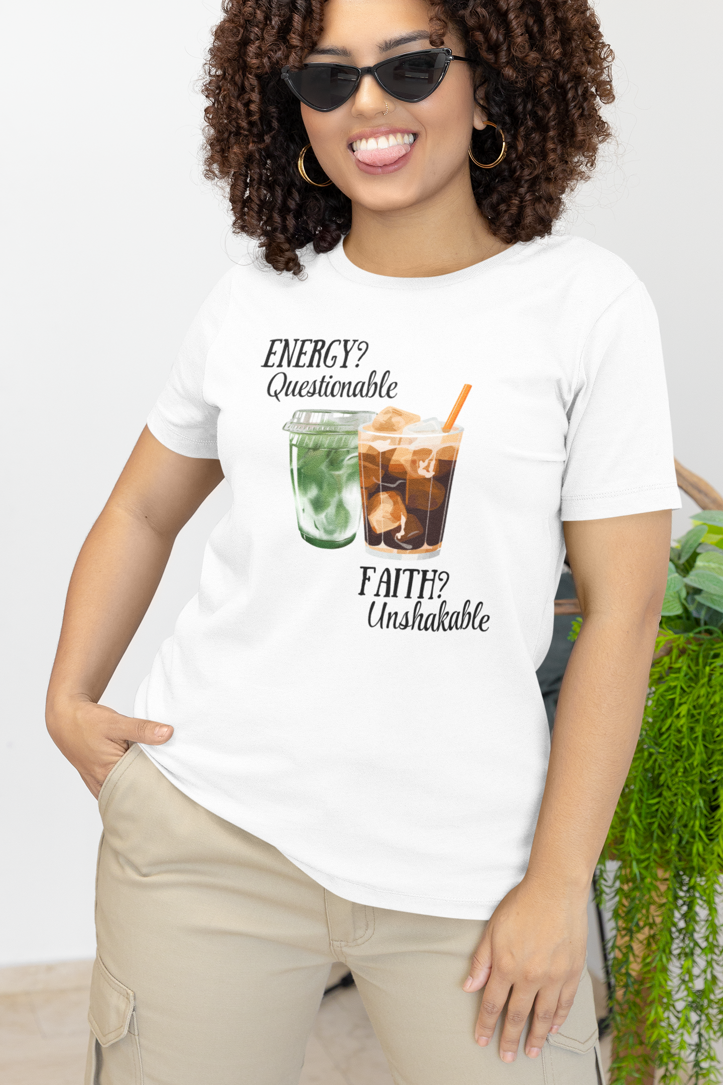 Energy? Questionable. Faith? Unshakable. T-Shirt