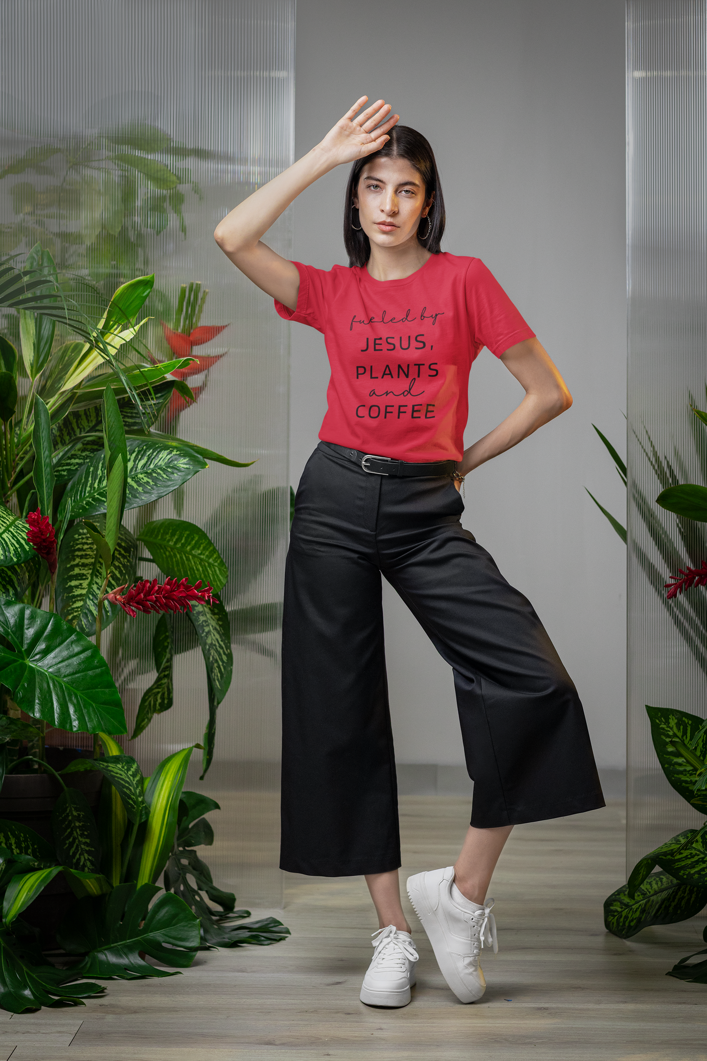 Fueled by Jesus, Plants, and Coffee T-Shirt