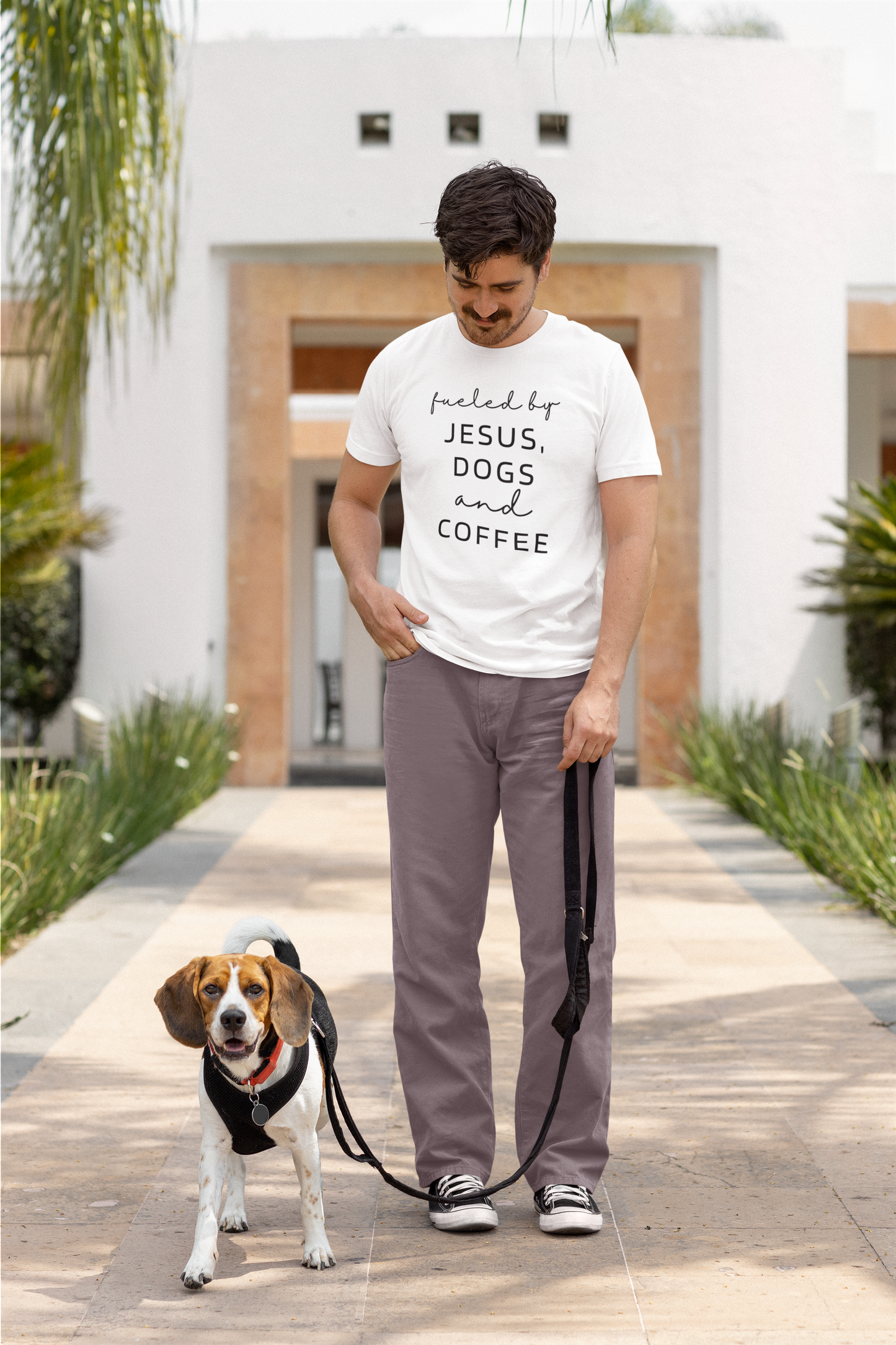 Fueled by Jesus, Dogs and Coffee T-Shirt