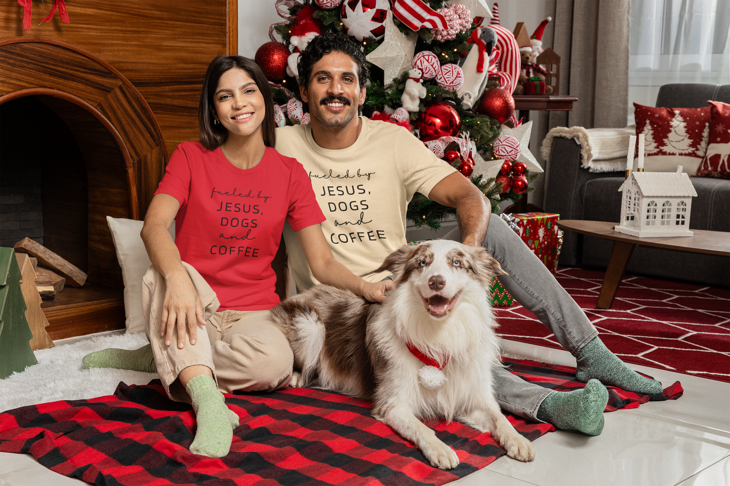 Fueled by Jesus, Dogs and Coffee T-Shirt