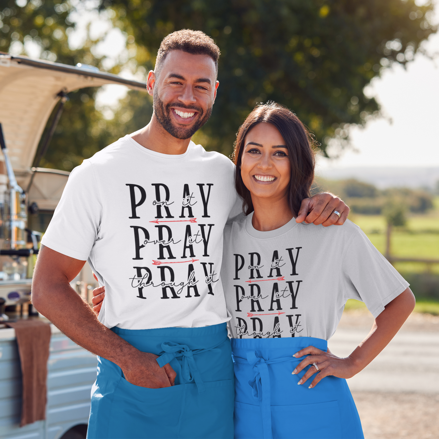 Pray On It, Over It, Through It T-Shirt