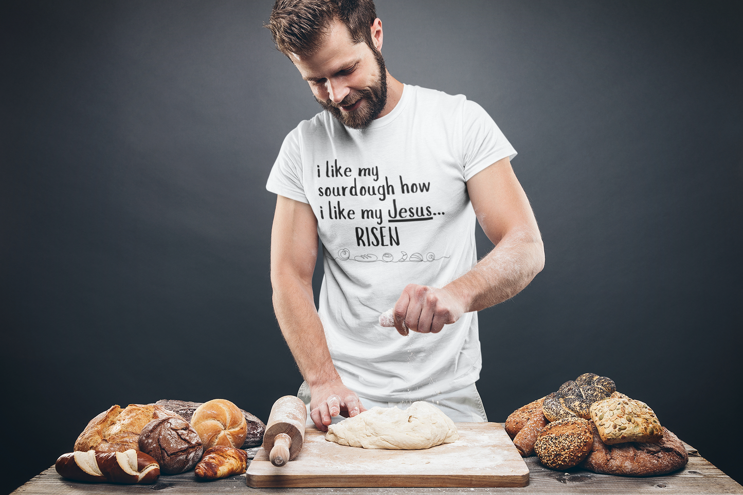 Risen Sourdough and Jesus T-Shirt