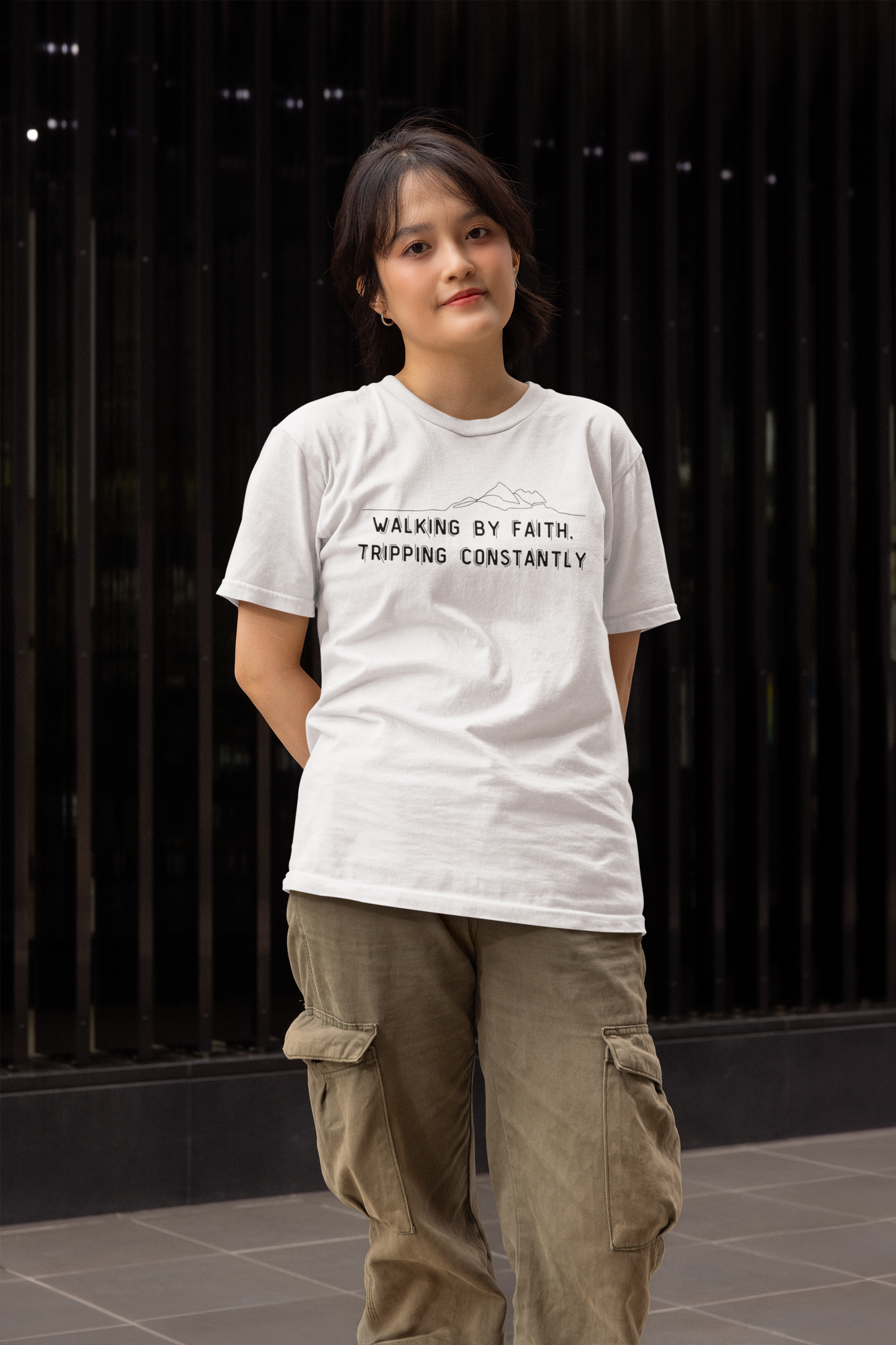 Walking By Faith. Tripping Constantly T-Shirt