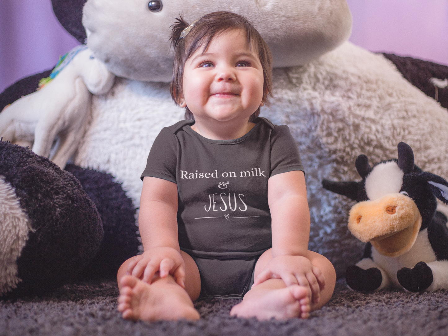 Raised on Milk & Jesus Onesie