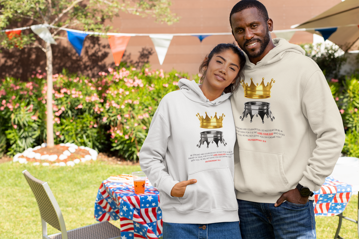 Be Strong and Courageous- Deuteronomy 31:6  Hoodie