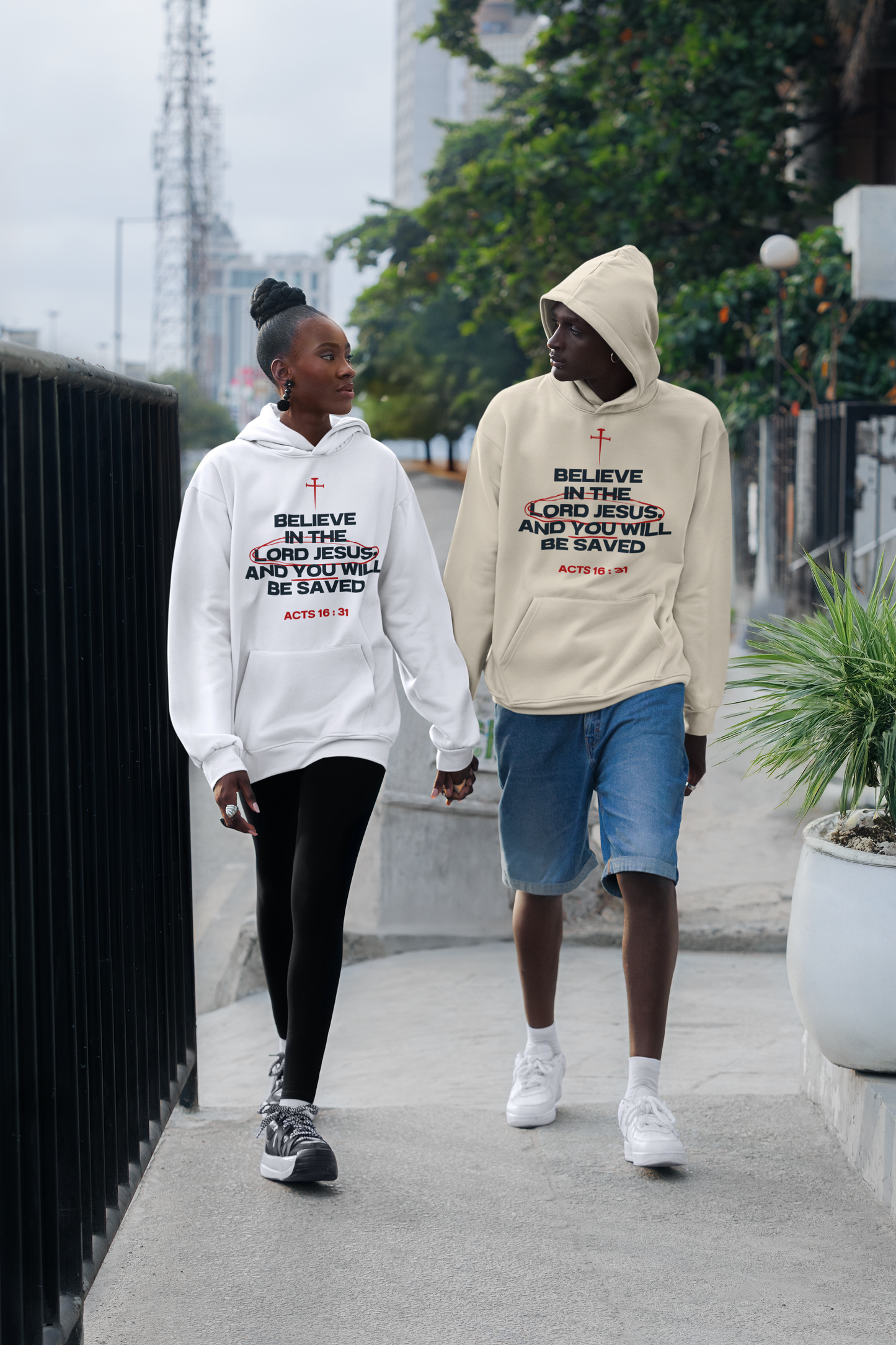 Believe in the Lord Jesus- Act 16:31 Hoodie