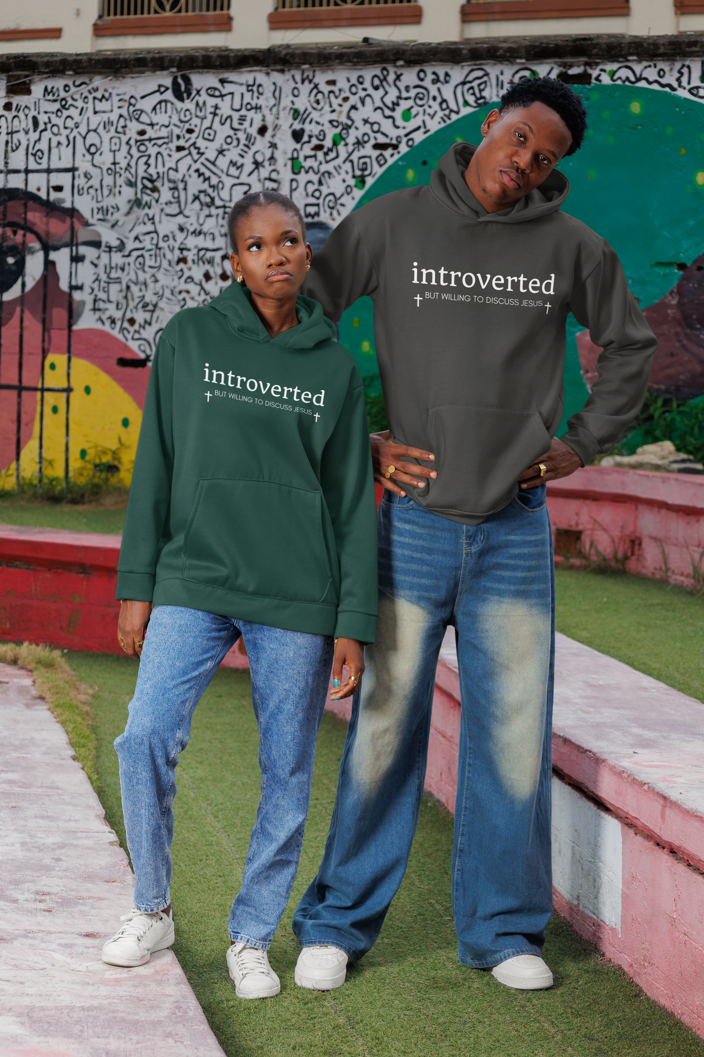 Introverted but Willing to Discuss Jesus Hoodie