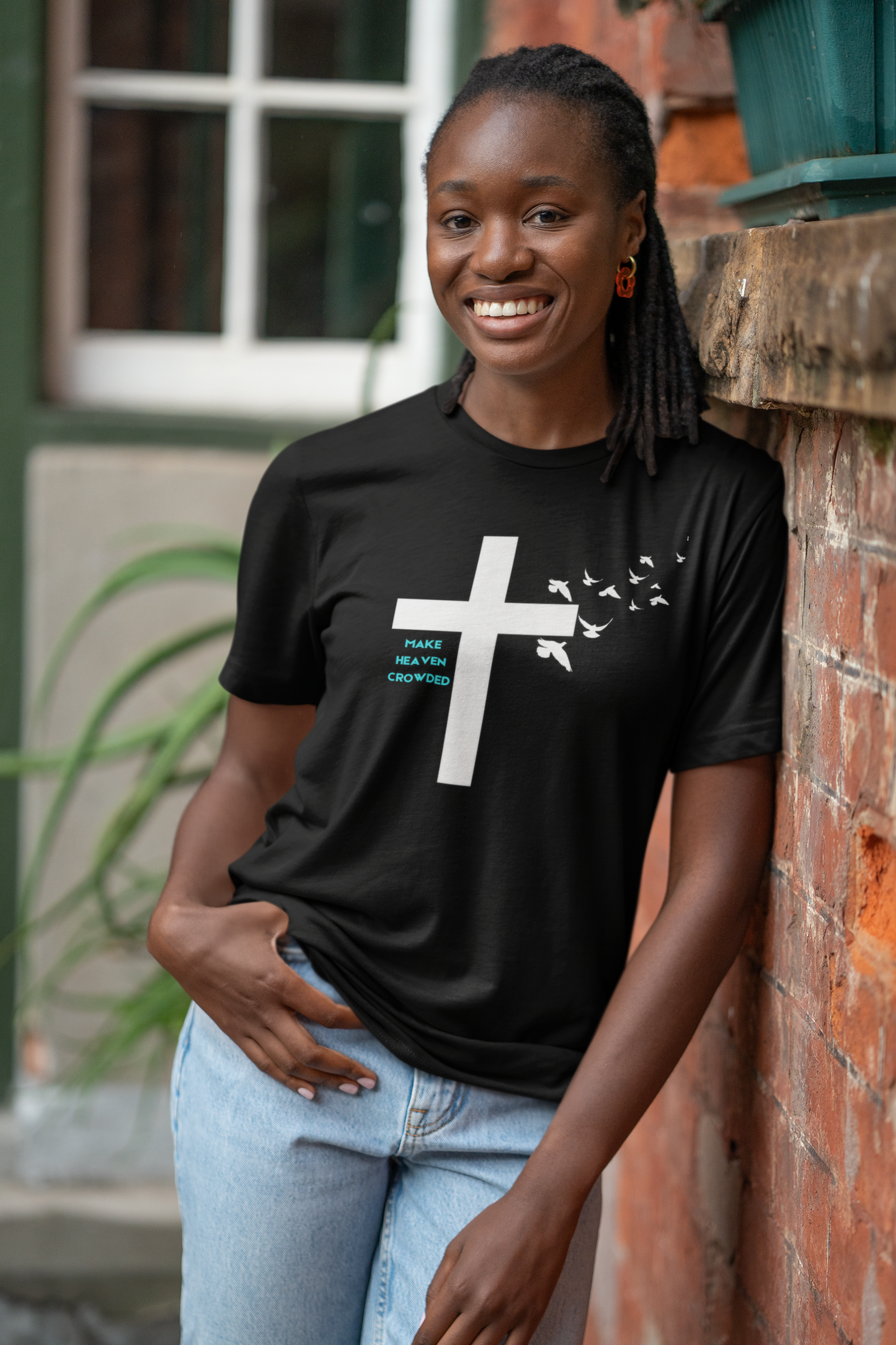 Make Heaven Crowded Cross T-Shirt