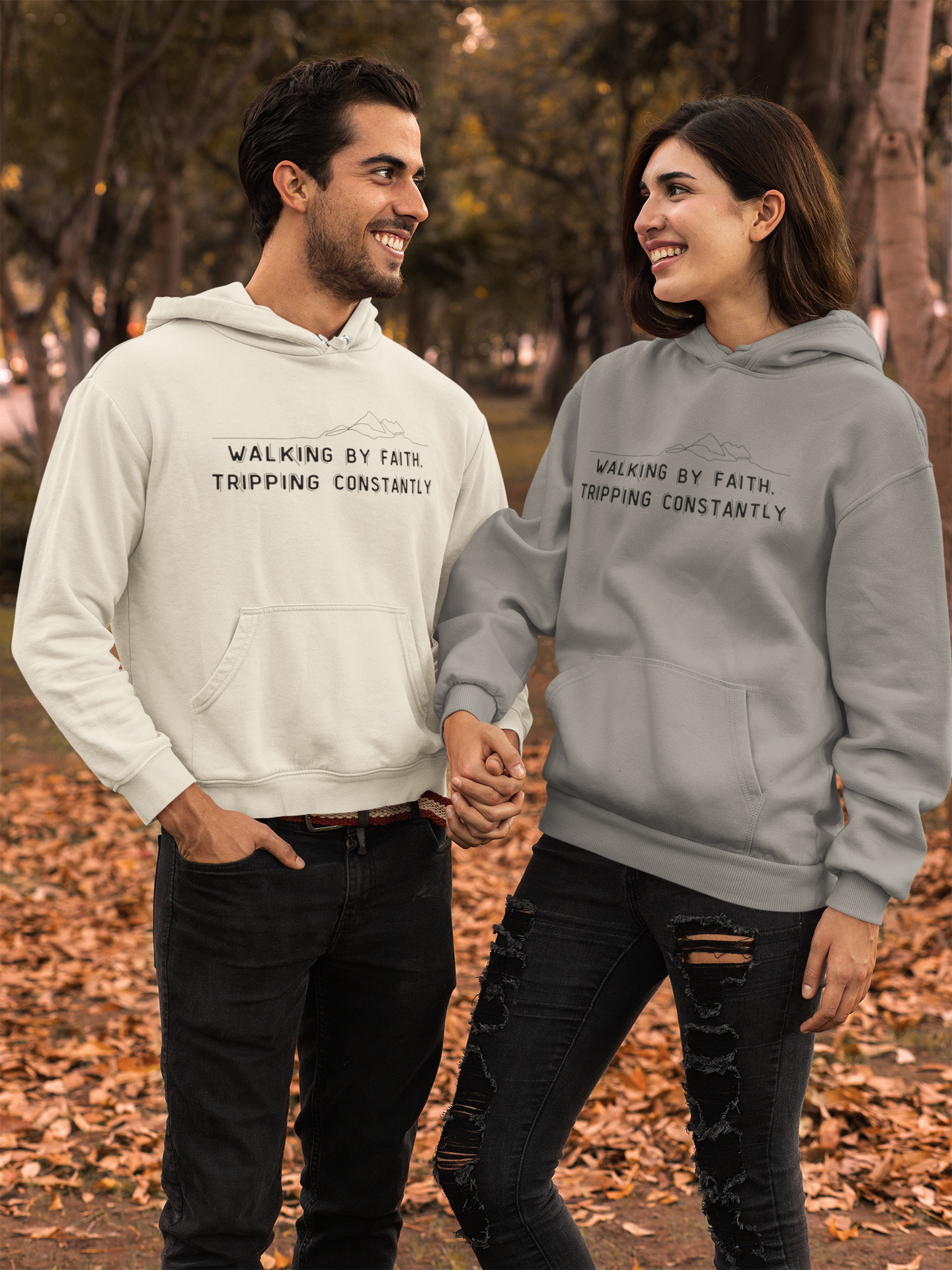 Walking By Faith. Tripping Constantly Hoodie