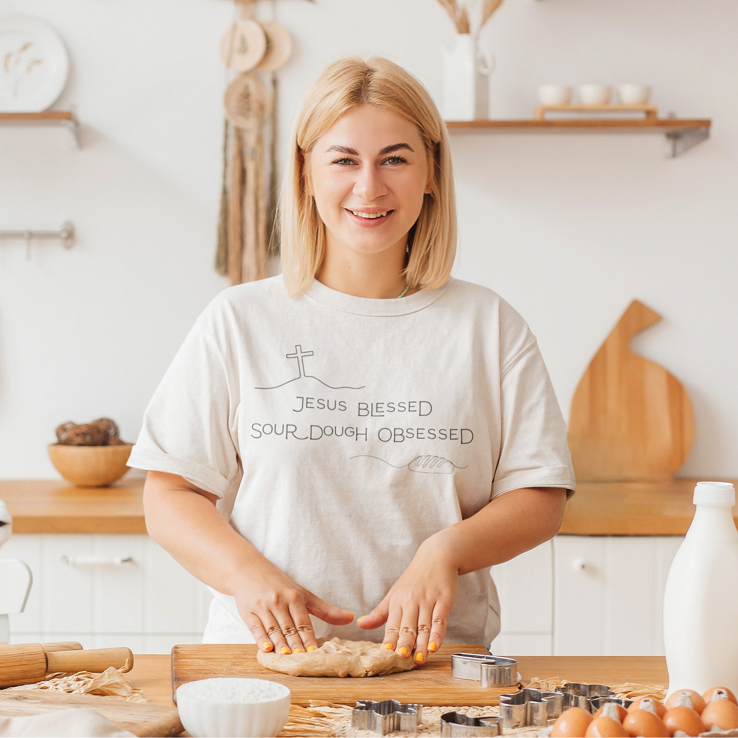 Jesus Blessed. Sourdough Obsessed T-Shirt