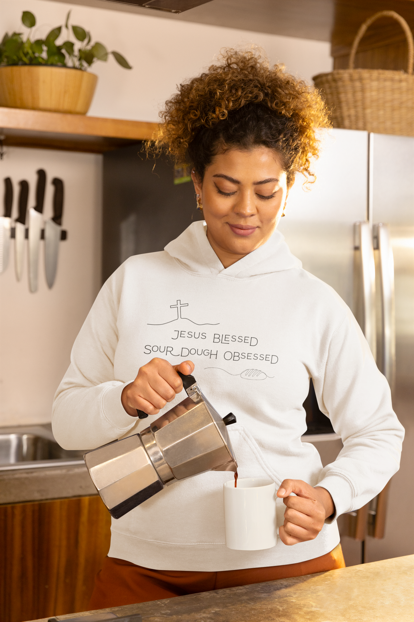 Jesus Blessed. Sourdough Obsessed Hoodie