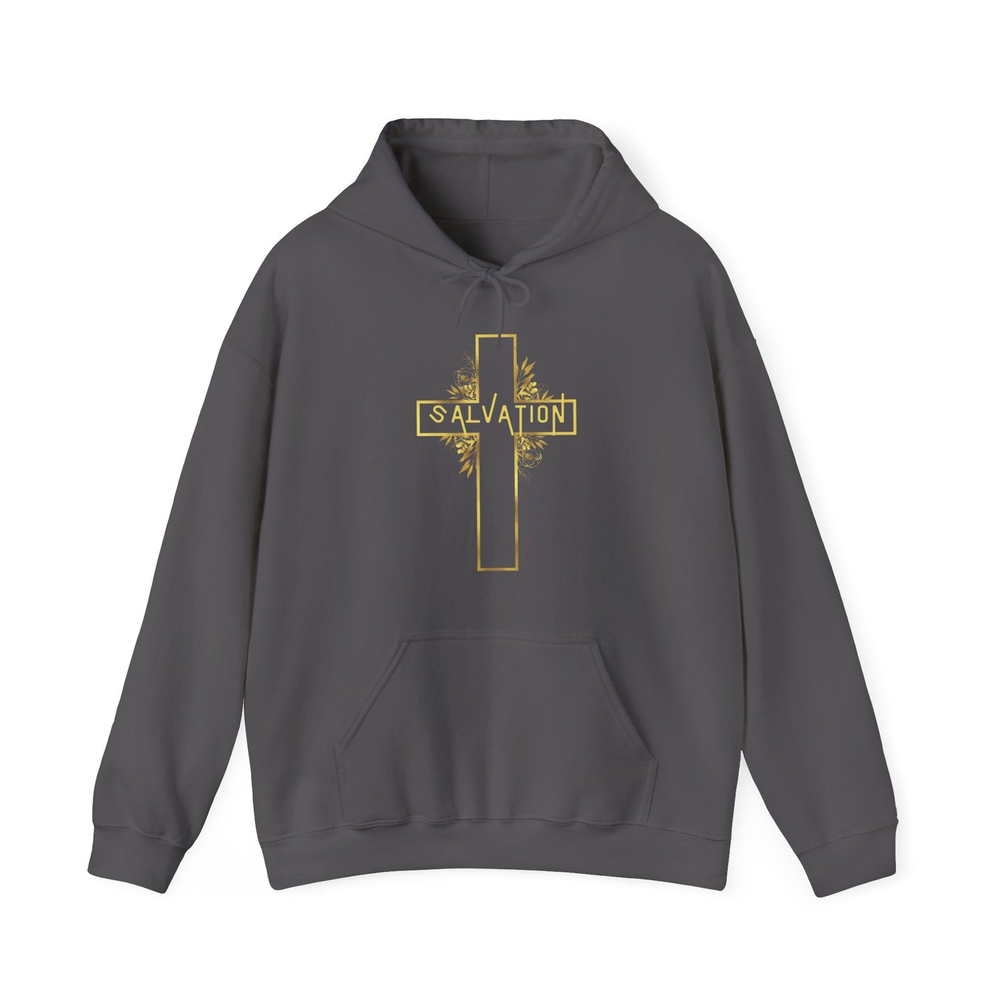Salvation- Gold Cross Hoodie