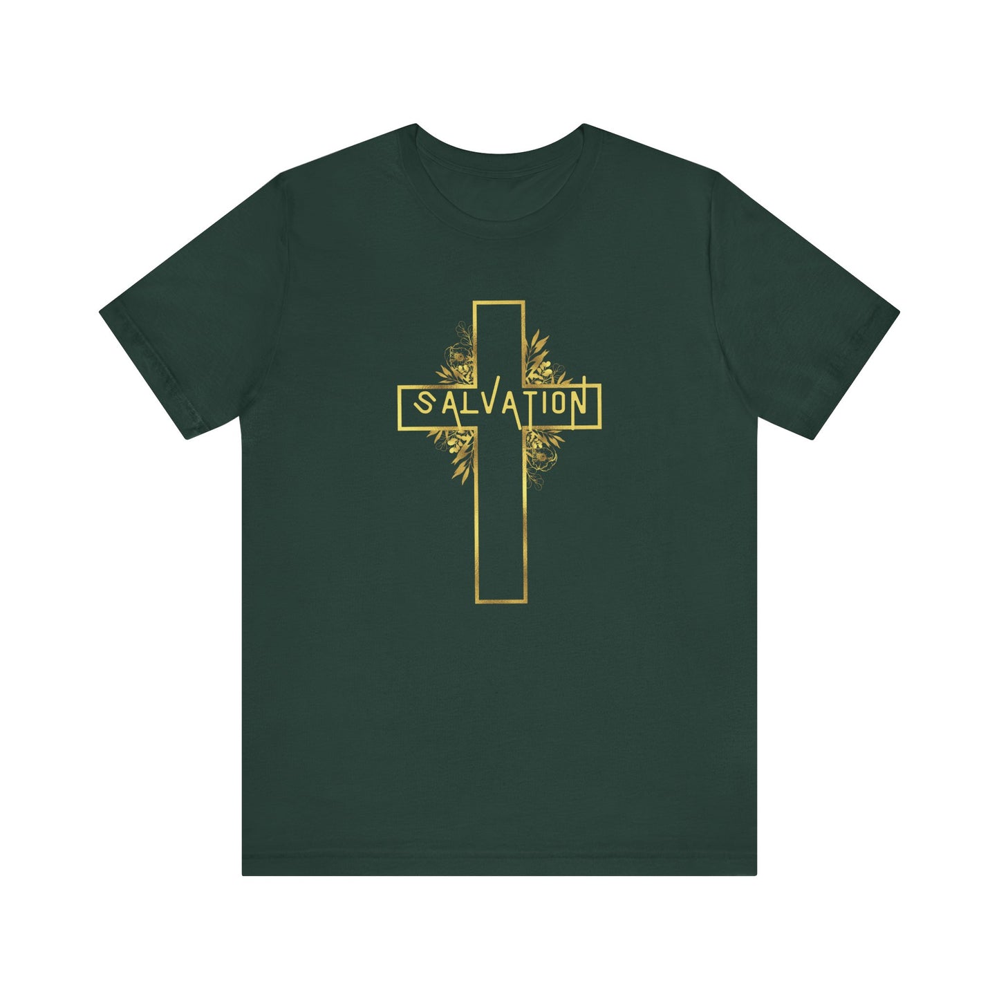 Salvation- Gold Cross T-Shirt