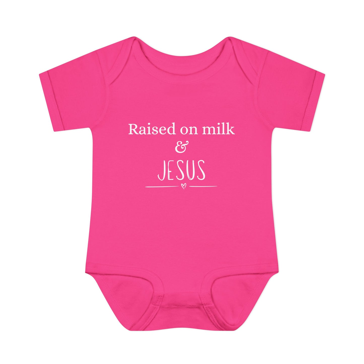 Raised on Milk & Jesus Onesie