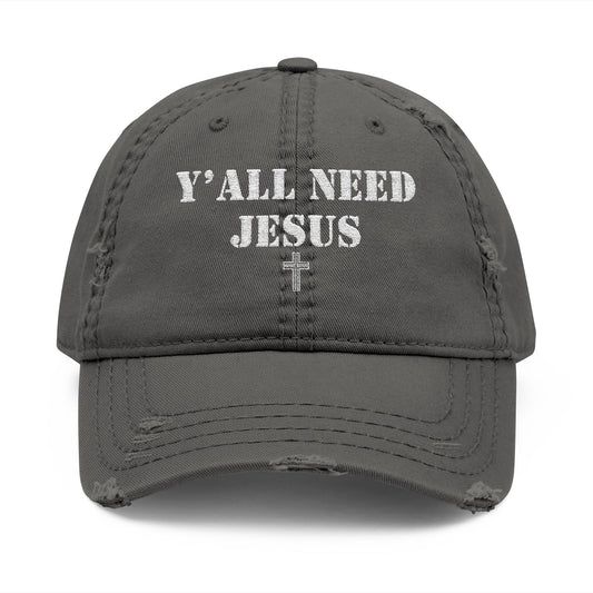 Y'all Need Jesus Embroidered Cap