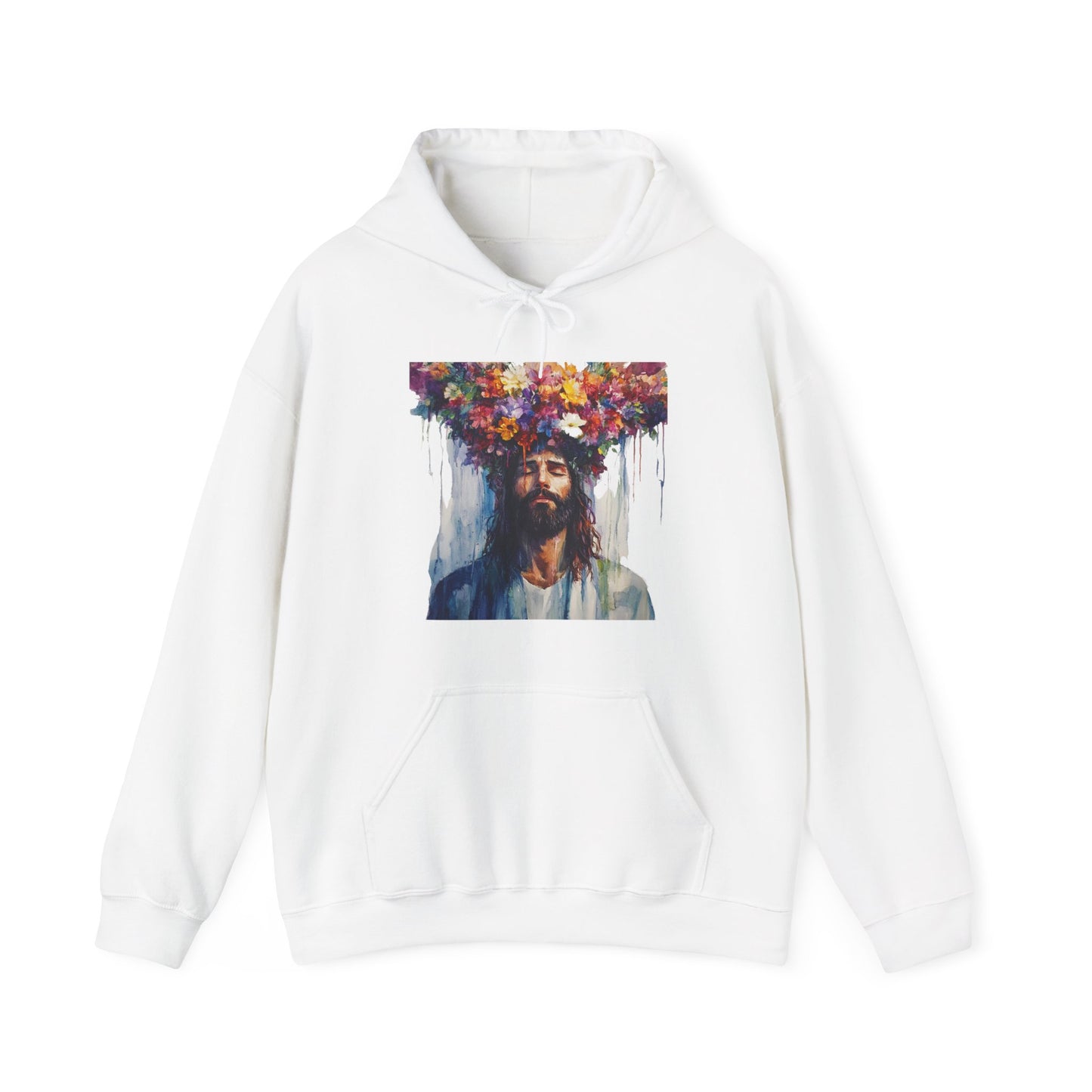 Flower Crown Jesus Hoodie