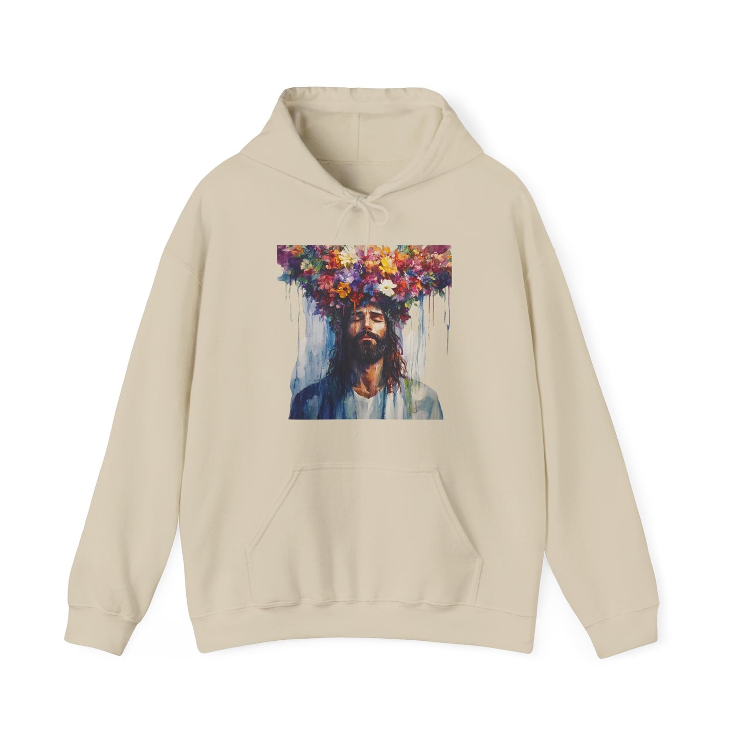 Flower Crown Jesus Hoodie
