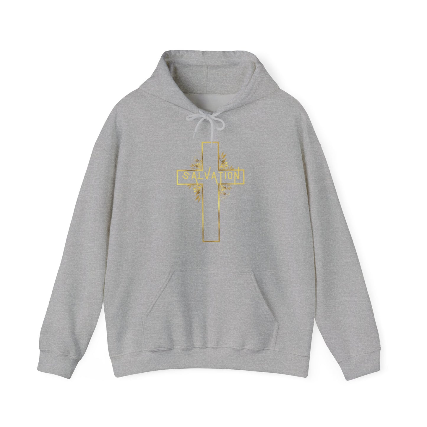 Salvation- Gold Cross Hoodie