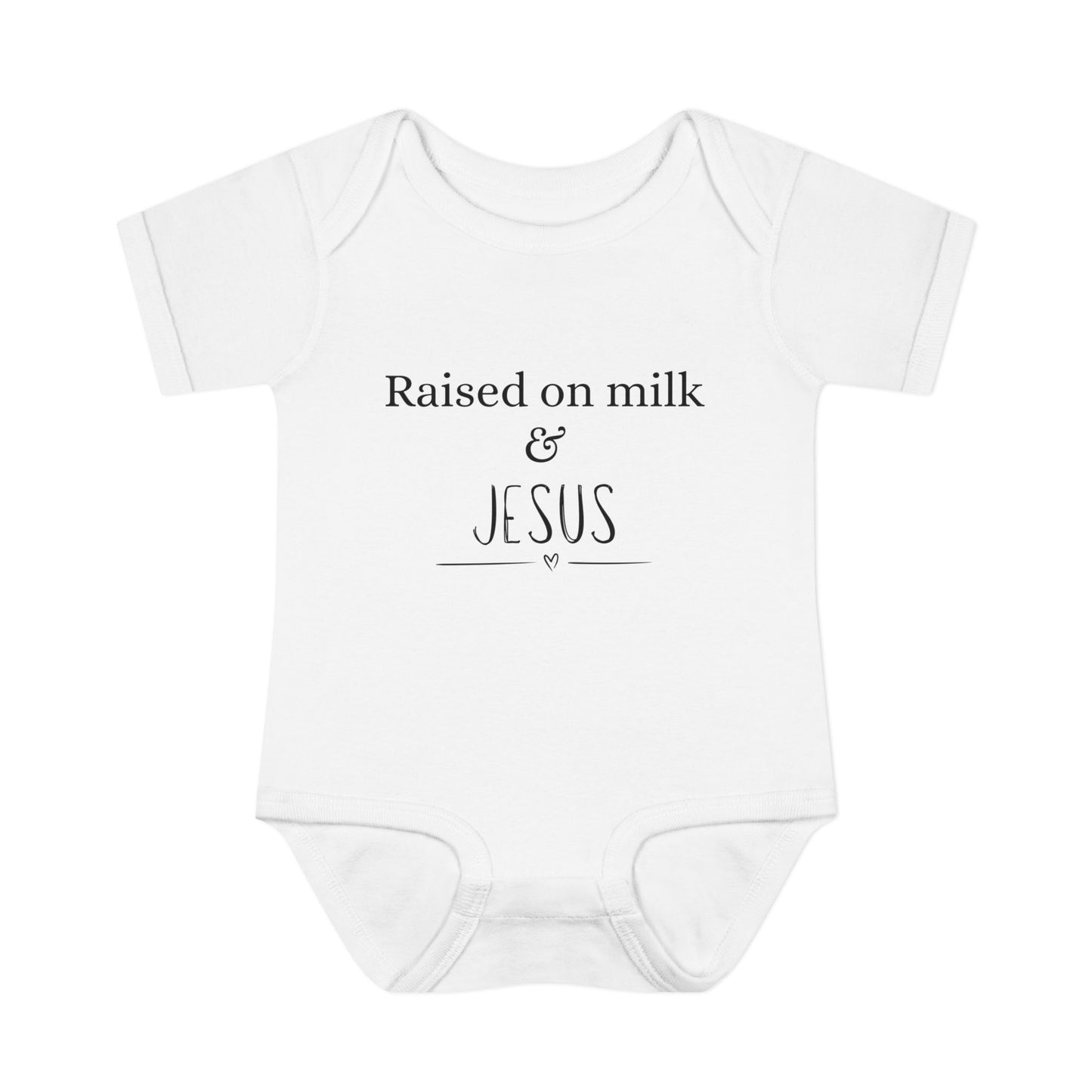 Raised on Milk & Jesus Onesie