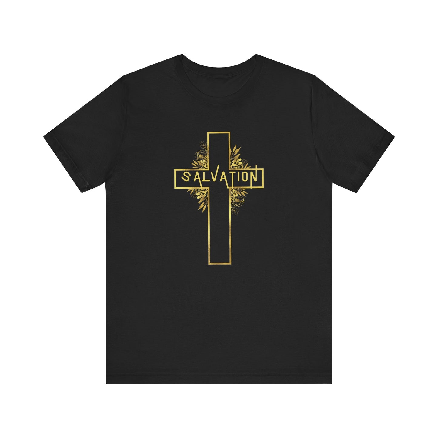 Salvation- Gold Cross T-Shirt