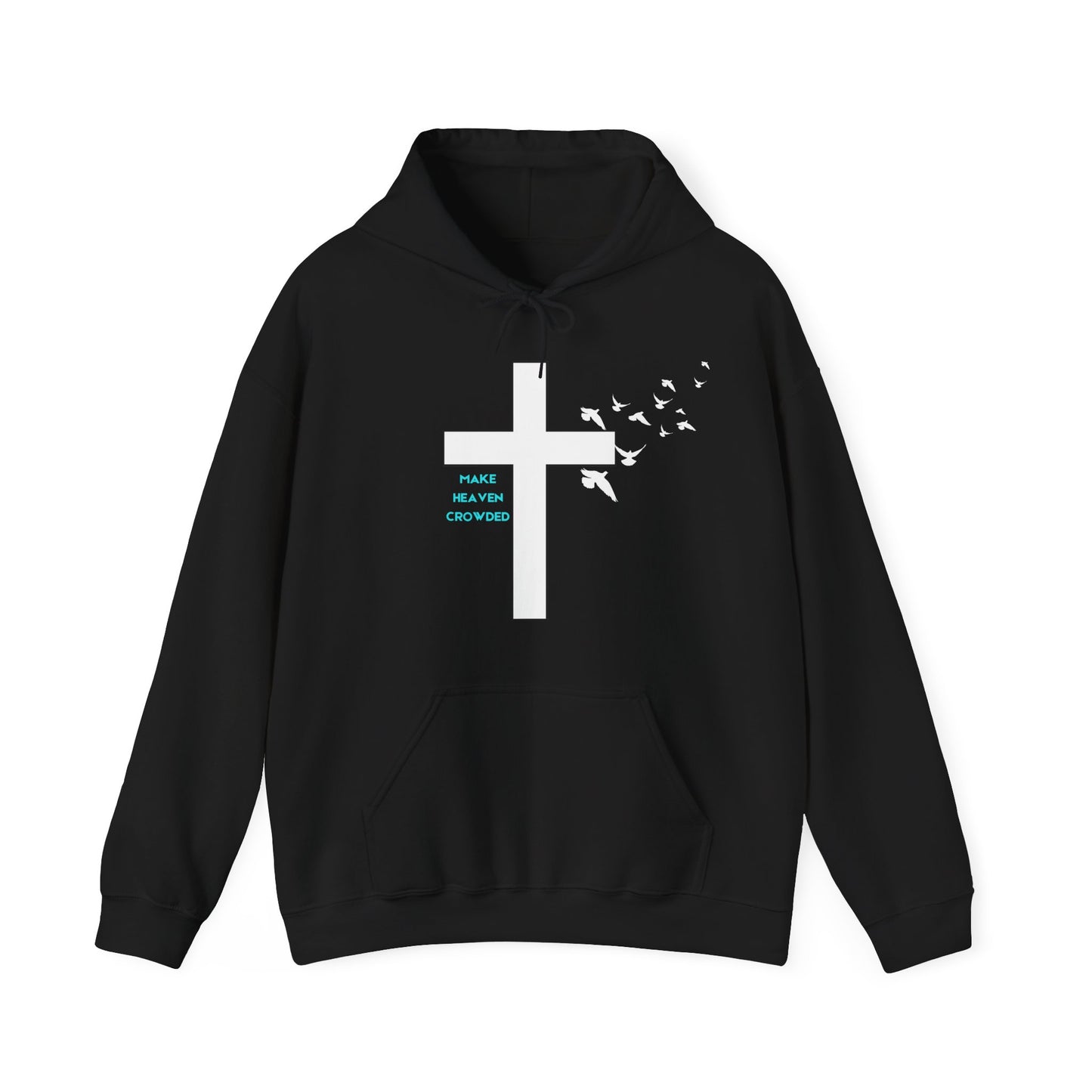 Make Heaven Crowded Cross Hoodie