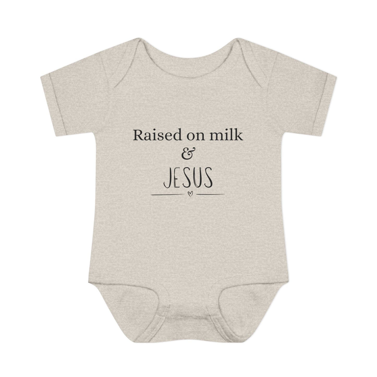 Raised on Milk & Jesus Onesie