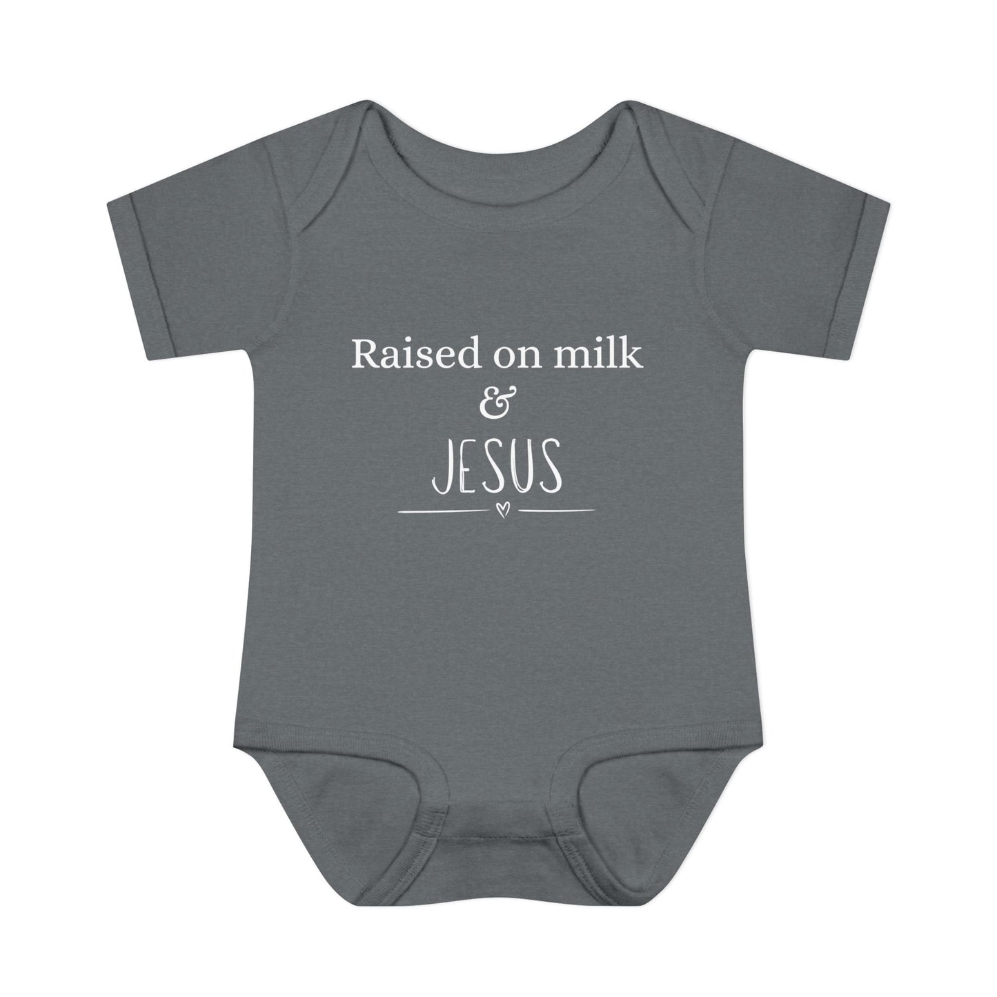 Raised on Milk & Jesus Onesie