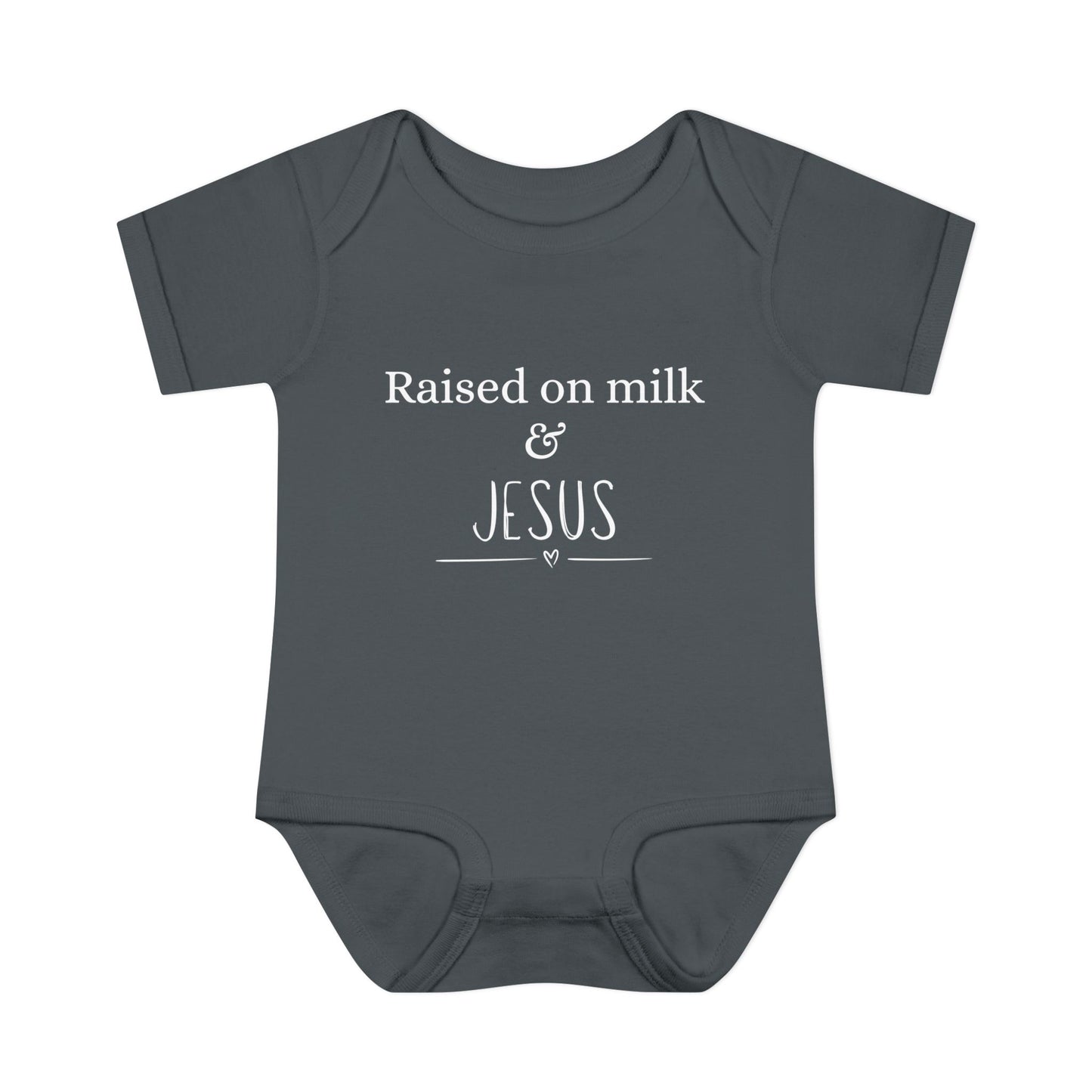 Raised on Milk & Jesus Onesie